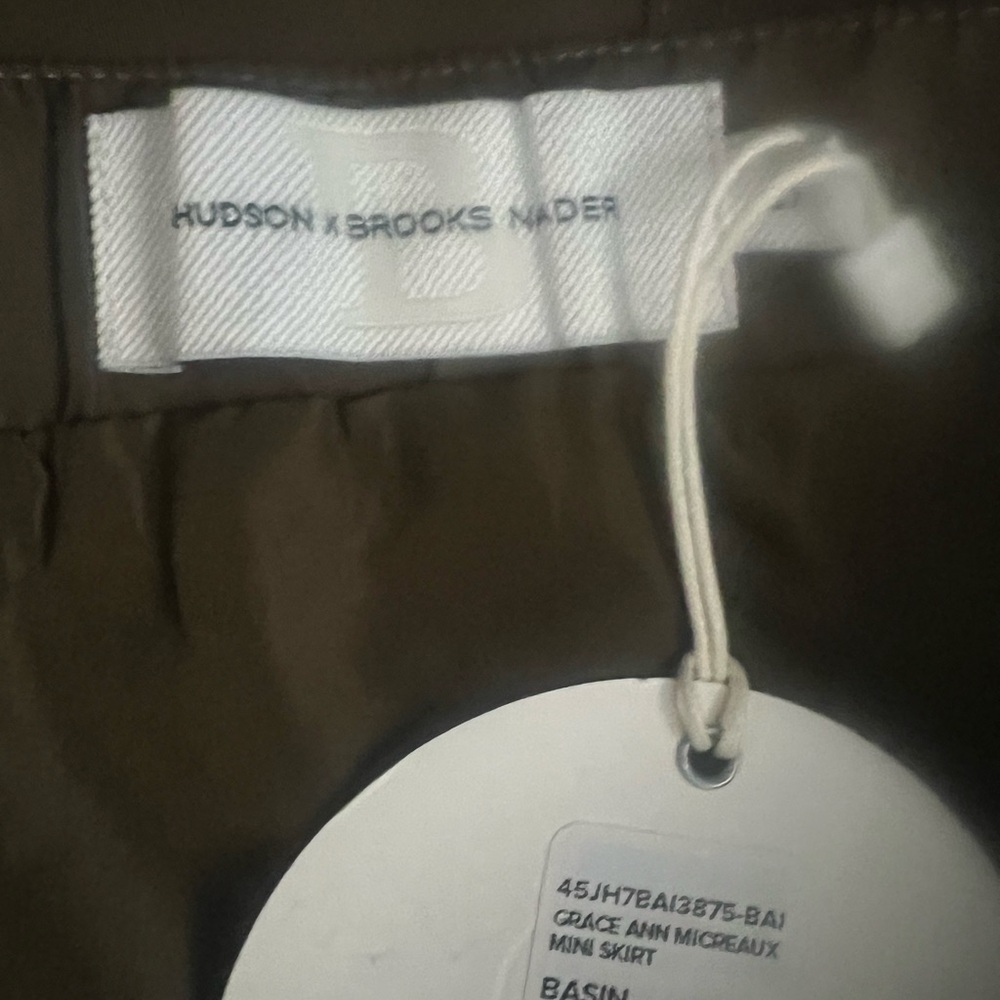 Hudson X Brooks Nader Grace Ann Micreaux Mini Skirt in Basin, New with Tags - Picture 11 of 11